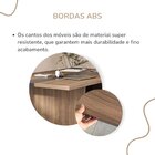 Mesa Para Escritório Para Reunião Com 2 Tomadas Nogal/preto