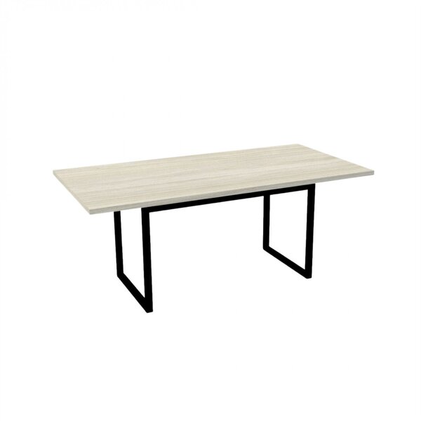 Mesa Para Escritório Reunião 180x90cm Pe30  Nogueira/casa Bla