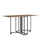 Mesa Para Escritório Reunião 4 Lugares Dobrável 142cm  Mel