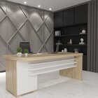 Mesa Para Escritório Robusta E Funcional 4 Gavetas Lado Direi