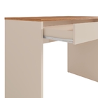 Mesa Para Escritório Savannah Com 1 Gaveta Noce Off White
