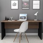 Mesa Para Escritório Sense Appunto Nogueira/preto