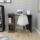 Mesa Para Escritório Sense Com 2 Nichos Appunto Nogueira/preto