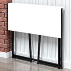 Mesa Para Escritório Slim Asy Dobrável Preto E Branco