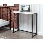 Mesa Para Escritório Slim Asy Dobrável Preto E Branco