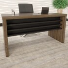 Mesa Para Escritório Tamburato 006085 Charuto/preto - Artany