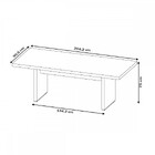 Mesa Para Escritório Tamburato Carvalho/branco - Artany Móveis