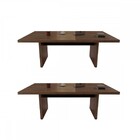 Mesa Para Escritório Tamburato Charuto/preto - Artany Móveis