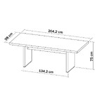 Mesa Para Escritório Tamburato Charuto/preto - Artany Móveis