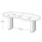 Mesa Para Escritório Tamburato Organic Charuto/preto - Artany