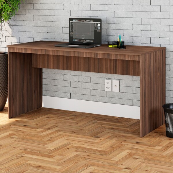 Mesa Para Escritório W15 150 Nogal - Compace