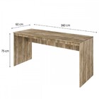 Mesa Para Escritório W15 160 Carvalho - Compace