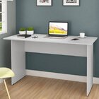 Mesa Para Escritório Web15 135cm Espresso Móveis Cinza Cinza