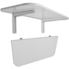 Mesa Para Estudo Dobrável Com Gaveteiro 4 Gavetas Branca Kit