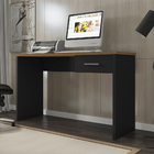 Mesa Para Home Office Estudo Luana Com Gaveta Preto Black/fre