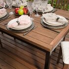 Mesa Para Jardim 220x85cm Ipanema Mestra Móveis Polisten Nogu