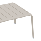 Mesa para Jardim Baixa Extensível Idaho Retangular 59x41x30xm Alumínio Bege Naterial