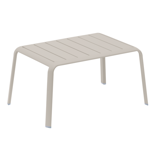 Mesa para Jardim Baixa Extensível Idaho Retangular 59x41x30xm Alumínio Bege Naterial