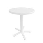 Mesa para Jardim Capri 2 Lugares Redonda 74x59x59cm de Plástico Branca da Tramontina