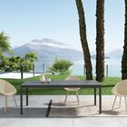 Mesa Para Jardim De Alumínio Grumari Preto