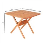 Mesa Para Jardim Em Madeira Maciça Dobrável Ipanema  Polisten