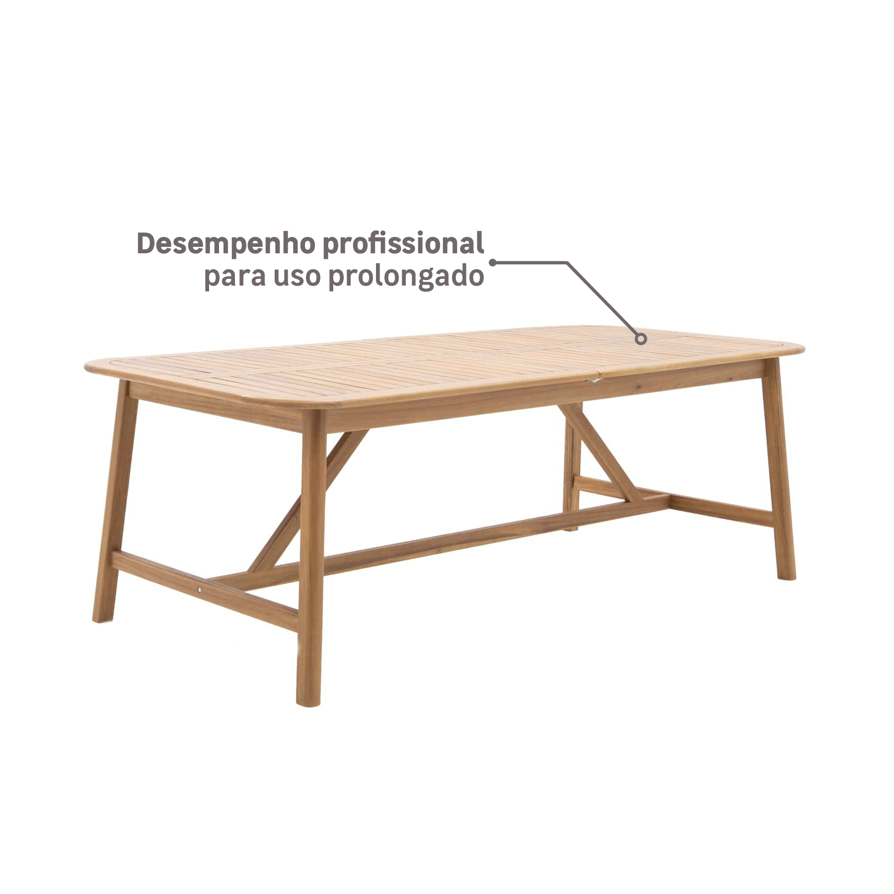 Mesa Extensível para Jardim 8 a 12 Lugares Oasis Naterial