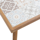 Mesa para Jardim Gaia 4 Lugares Quadrada 75x65,5x65,5cm Alumínio Marrom Naterial