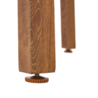 Mesa para Jardim Gaia 4 Lugares Quadrada 75x65,5x65,5cm Alumínio Marrom Naterial