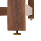 Mesa para Jardim Gaia 6 Lugares Retangular 75x96x186,5cm Alumínio Marrom Naterial