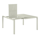 Mesa para Jardim Extensível Idaho 6 a 8 Lugares Retangular 97/149x149x76cm Alumínio Bege Naterial