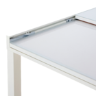 Mesa para Jardim Extensível Lyra 10 Lugares Retangular 75,5x135x90cm Alumínio com Tampo de Vidro Branco Naterial