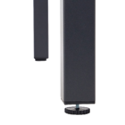 Mesa para Jardim Lyra 4 Lugares Quadrada 75x90x90cm Alumínio com Tampo de Vidro Cinza Naterial