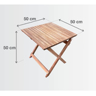 Mesa para Jardim Madeira Solis Naterial