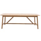 Mesa para Jardim Extensível Oasis 6 a 8 Lugares Retangular 2,19/2,78x1mx75cm Madeira Marrom Naterial