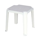 Mesa de Apoio para Jardim Pituba 2 Lugares Quadrada 40x40,5x40,5cm Plástico Branco Tramontina