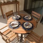 Mesa Para Jardim Redonda 100cm Ipanema  Polisten Nogueira