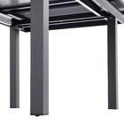 Mesa para Jardim Extensível Rentangular Alumínio 76,5x187x244|100cm Preta Naterial