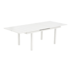 Mesa para Jardim Extensível Rentangular Alumínio 76,5x100cmx188|100cm Branca Naterial