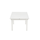 Mesa para Jardim Extensível Rentangular Alumínio 76,5x100cmx188|100cm Branca Naterial