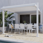 Mesa para Jardim Extensível Rentangular Alumínio 100x187/244cm Branca Naterial