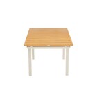 Mesa para Jardim Extensível Rentangular Alumínio 76,5x100cmx188|100cm Bege Naterial