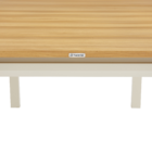 Mesa para Jardim Extensível Rentangular Alumínio 76,5x100cmx188|100cm Bege Naterial