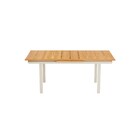 Mesa para Jardim Extensível Rentangular Alumínio 76,5x100cmx188|100cm Bege Naterial