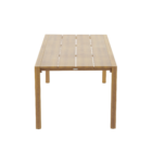 Mesa para Jardim Rentangular Alumínio 75x93,5x205cm Bege Naterial