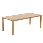 Mesa para Jardim Rentangular Alumínio 75x93,5x205cm Bege Naterial