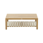 Mesa para Jardim Rentangular Alumínio 38x71x120cm Bege Naterial