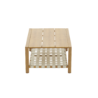 Mesa para Jardim Rentangular Alumínio 38x71x120cm Bege Naterial