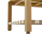 Mesa para Jardim Rentangular Alumínio 38x71x120cm Bege Naterial