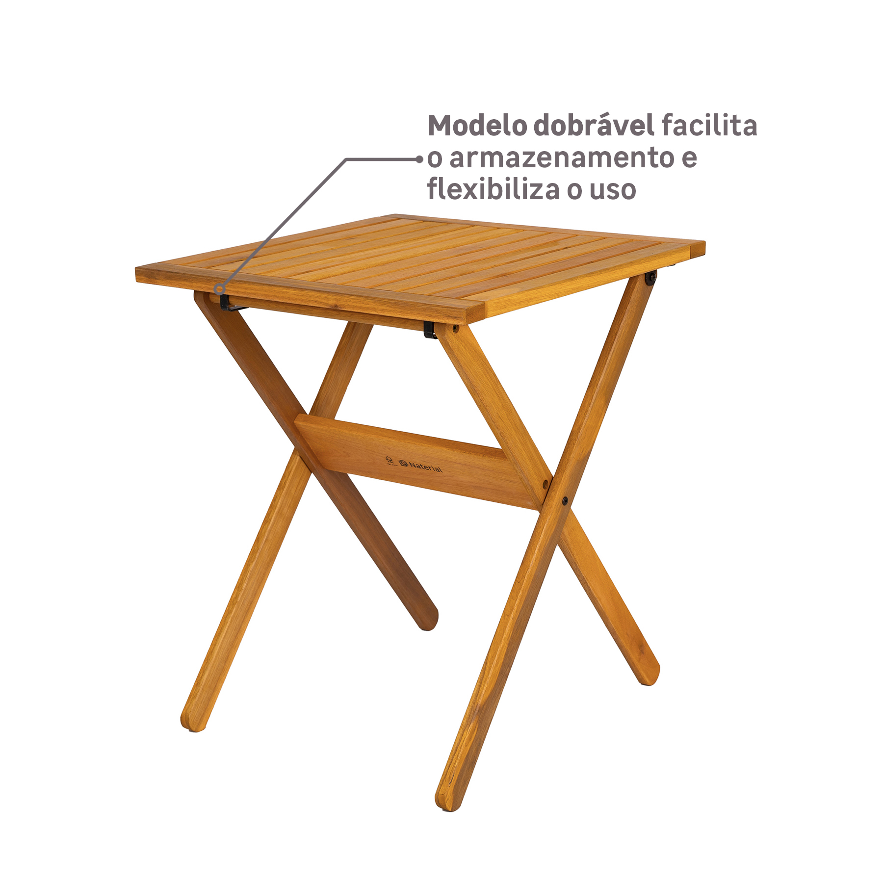 Mesa para Jardim Dobrável Solarium Naterial