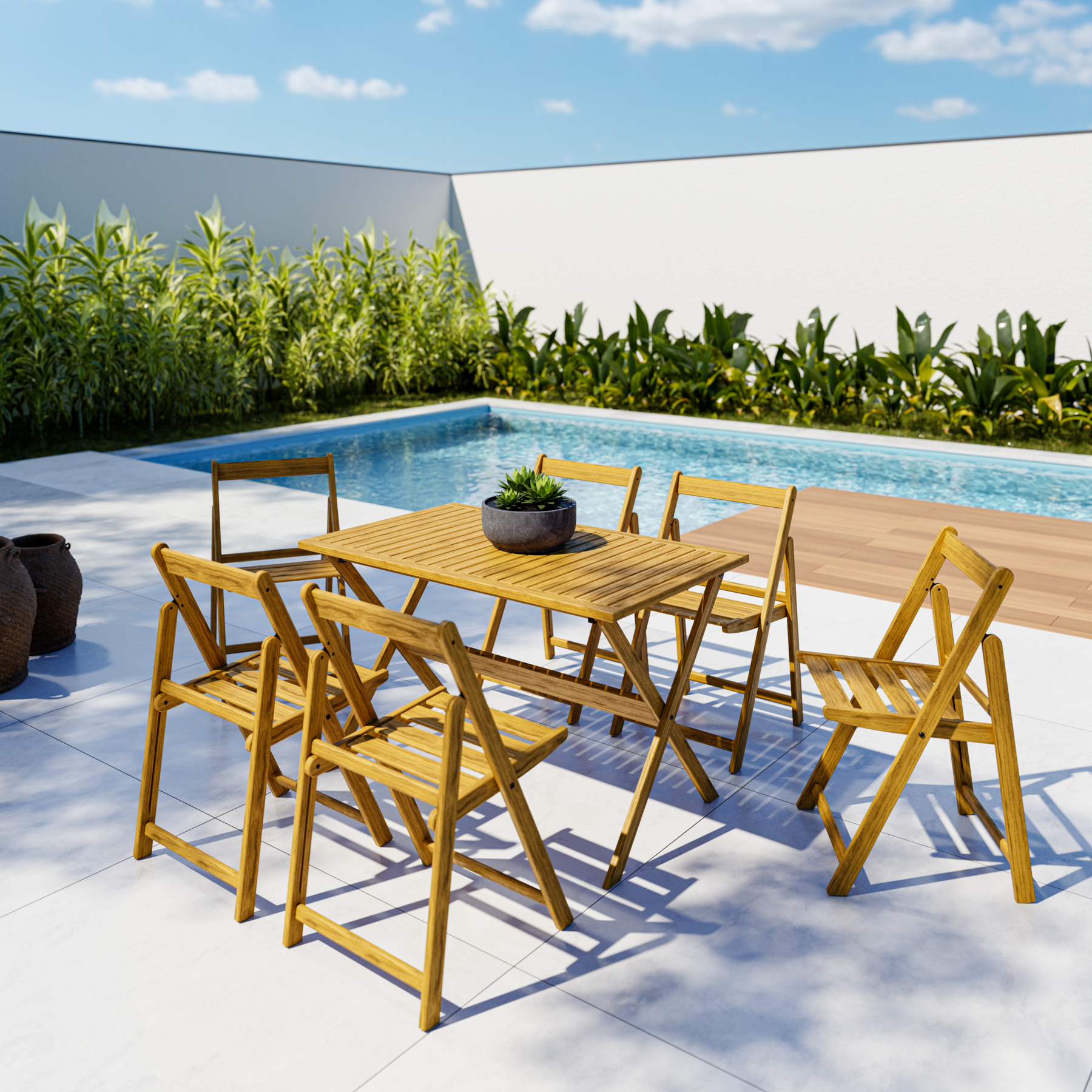 Mesa para Jardim Dobrável Solarium Naterial